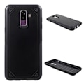 Miniatyrbillede 1 af 2: Samsung Galaxy J8 (2018) beskyttelsesetui i kombimaterialer med nupret ameringaoverfalde - Sort Black