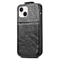 Miniatyrbillede 2 af 6: Lodret iPhone 14 flip etui med lynlås - Sort Black