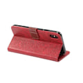 Miniatyrbillede 2 af 2: iPhone 9 Plus beskyttende cover af syntetisk skind med hestetekstur - Rød Red