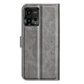 Miniatyrbild 2 av 2: Hållbart konstläder Motorola Moto G72 fodral med plånbok - Silver/Grå Silvergrå