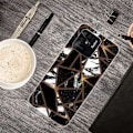 Pikkukuva 2 / 2: Marble Xiaomi Redmi 10C Suojakotelo - Black Tile Fragments Black