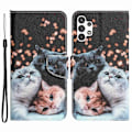 Pikkukuva 1 / 2: Wonderland Samsung Galaxy A04s / A13 5g / A13 4g Läppäkotelo - Kissa Multicolor