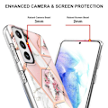 Miniatyrbillede 2 af 2: Marble design Samsung Galaxy S21 Plus 5G cover - Pink Marmor / Blomst Multicolor