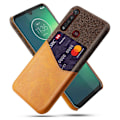 Miniatyrbild 1 av 2: Bofink Motorola Moto G8 Plus skal med korthållare - Brun Brun