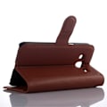 Miniatyrbillede 2 af 2: Samsung Galaxy J3 (2016) / J3 enkelt læder-etui - Brun Brown