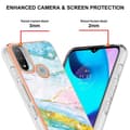 Miniatyrbilde 2 av 2: Marble Motorola Moto E30 / E20 / E40 Etui - Grønn og Gul Klinkekule Haze Multicolor