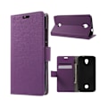 Miniatyrbillede 1 af 2: Acer Liquid Zest læder-etui m. indbygget stander - Lilla Purple