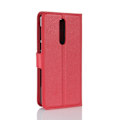 Miniatyrbillede 2 af 2: Nokia 8 Litchi skind læder etui - Rød Red