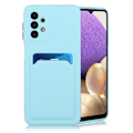 Pikkukuva 1 / 2: Card Holder Suojakuori For Samsung Galaxy A32 - Vauvasininen Blue