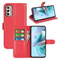 Pikkukuva 2 / 2: Classic Motorola Moto G Stylus (2022) flip kuoret - Punainen Red