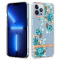 Miniatyrbillede 1 af 2: Supertyndt og holdbart softcover til iPhone 14 Pro - Hc002 Blue Rose Blue