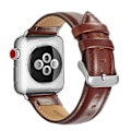 Pikkukuva 1 / 2: Apple Watch Series 4 44mm kellon vaihdettava ranneke villihevos rakenne lehmänvuohen nahasta metalli soljella - Kahvi Multicolor