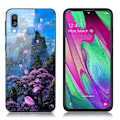 Miniatyrbillede 2 af 2: Fantasy Samsung Galaxy A40 cover - Blomster Bjerg Multicolor