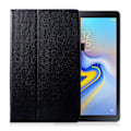 Miniatyrbillede 1 af 2: Samsung Galaxy Tab A 10.5 beskyttelsesetui i kunstlæder med stativ - Sort Black