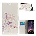 Pikkukuva 1 / 2: Butterfly Nokia 1 Plus nahkakotelo - Perhonen Ja Kukka Multicolor