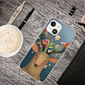 Miniatyrbillede 2 af 2: iPhone 14 6.1 tommer Ultra Slim Phone Case Pattern Printing Design Soft Flexible IMD Cell Phone Shell Cover - Brun Brown