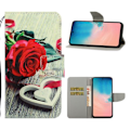 Pikkukuva 1 / 2: Wonderland Samsung Galaxy Note 20 flip kuoret - Punainen Ruusu Red