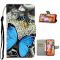 Pikkukuva 1 / 2: Wonderland Samsung Galaxy A11 flip kotelot - Siniset Perhoset Blue
