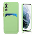 Pikkukuva 1 / 2: Card Holder Suojakuori For Samsung Galaxy S21 FE - Vihreä Green