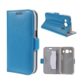 Miniatyrbillede 1 af 2: DOORMOON Læder Etui Til Samsung Galaxy Ace 4 - Blå Blue