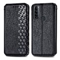 Pikkukuva 1 / 2: Nahkakotelo With A Stylish Rhombus Imprint For Tcl 20 Se - Musta Black