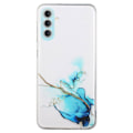 Miniatyrbillede 1 af 4: Marble Samsung Galaxy A14 Etui - Blå Blue