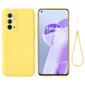 Pikkukuva 1 / 2: Matta nestesilikoninen kuori OnePlus 9RT 5G - Keltainen Yellow