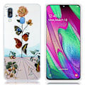 Miniatyrbild 1 av 2: Butterfly läder Samsung Galaxy A40 fodral - Flerfärgad multifärg