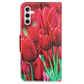 Miniatyrbillede 2 af 2: Wonderland Samsung Galaxy A54 Flip Etui - Tulip Red