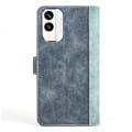 Pikkukuva 2 / 2: Kaksivärinen nahkainen läppäkotelo Nokia X30 - Sininen Blue
