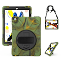 Miniatyrbild 1 av 2: iPad 10.2 (2019) X-Shape hybridfodral - Kamouflage Grön