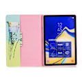 Pikkukuva 2 / 2: Samsung Galaxy Tab S4 kuviollinen syntetti nahkainen suojakotelo missä kortti paikat - Linnut Ja Sulka Multicolor