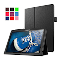 Pikkukuva 2 / 2: Lenovo Tab 10 TB-X103F litchi-nahkainen nahkakotelo - Musta Black