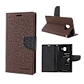 Miniatyrbillede 1 af 2: MERCURY GOOSPERY Samsung Galaxy J4 (2018) læder flip etui - Brun Brown