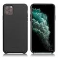 Miniatyrbild 1 av 2: Qialino Lichee Äkta läderfodral för iPhone 11 Pro Max - Svart Svart
