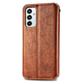 Miniatyrbild 2 av 2: Läder Samsung Galaxy M23 fodral med romb-design - Brun Brun