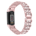 Pikkukuva 1 / 2: Fitbit Charge 5 bling strassikivikellon hihna - Ruusu Vaaleanpunainen Pink