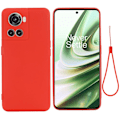 Miniatyrbillede 1 af 2: Matte Liquid OnePlus 10R / OnePlus Ace silikone cover - Rød Red