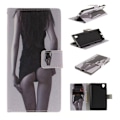 Miniatyrbillede 1 af 2: Sony Xperia L1 Læder etui med smukt motiv - Sexy girl Multicolor