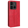Pikkukuva 2 / 2: Bofink Vintage Tecno Spark Go 2023 Nahkakotelo - Punainen Red