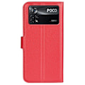 Pikkukuva 2 / 2: Classic Xiaomi Poco X4 Pro 5G flip kuoret - Punainen Red