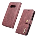 Pikkukuva 1 / 2: DG.MING Samsung Galaxy S10e 2-in-1 haljasnahkainen suojakotelo - Punainen Red