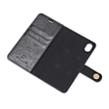 Miniatyrbillede 2 af 2: DG.MING iPhone Xr 2-i-1 pungetui - Sort Black