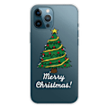 Miniatyrbillede 1 af 5: iPhone 14 Pro Funny Christmas Pattern Design Phone Case Soft Flexible Slim stødsikkert Anti-Fingerprint Cover - Juletræ Green