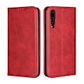Miniatyrbillede 1 af 2: Huawei P20 Pro auto-absorberende læder flip etui - Rød Red