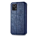 Pikkukuva 2 / 2: Nahkakotelo With A Stylish Rhombus Imprint For Motorola Edge 30 Neo - Sininen Blue