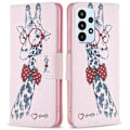 Pikkukuva 1 / 2: Wonderland Samsung Galaxy A73 flip kuoret - Kirahvi Multicolor
