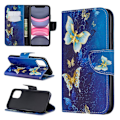 Miniatyrbillede 1 af 2: Wonderland iPhone 11 flip etui - Guld Sommerfugle Gold