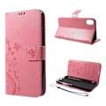 Miniatyrbild 1 av 2: iPhone XS Max mobilfodral silikon syntetläder plånbok stående - Rosa Rosa