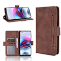 Miniatyrbillede 2 af 2: Modern-styled Læder Pung Etui til Motorola Moto G100 / Edge S - Kaffe Brown